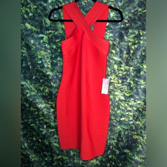 VENUS Red Backless Dress - Picture 7 of 16